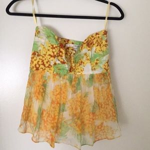 Diane Von Furstenburg silk tube top